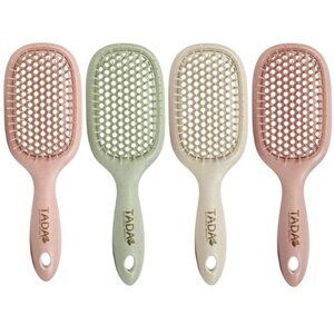 Tada Vent Hair Brush Comb Detangler Hairbrush Green  NWT